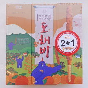[2+1증정] 제주 감귤 쿠키스틱 도채비