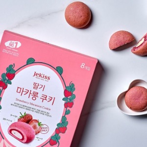 제키스 제주 딸기 마카롱 쿠키 (8개입)
